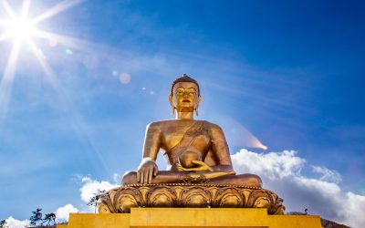 Photos of the Massive Buddha Dordenma Statue in Bhutan