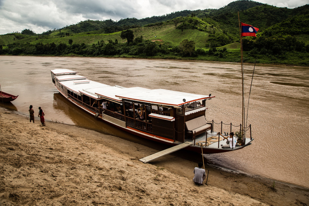 Cruising the Mekong River in Northern Laos