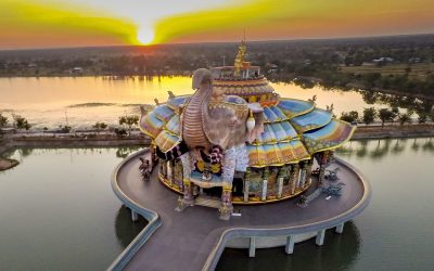 Wat Ban Rai Elephant Temple in Thailand