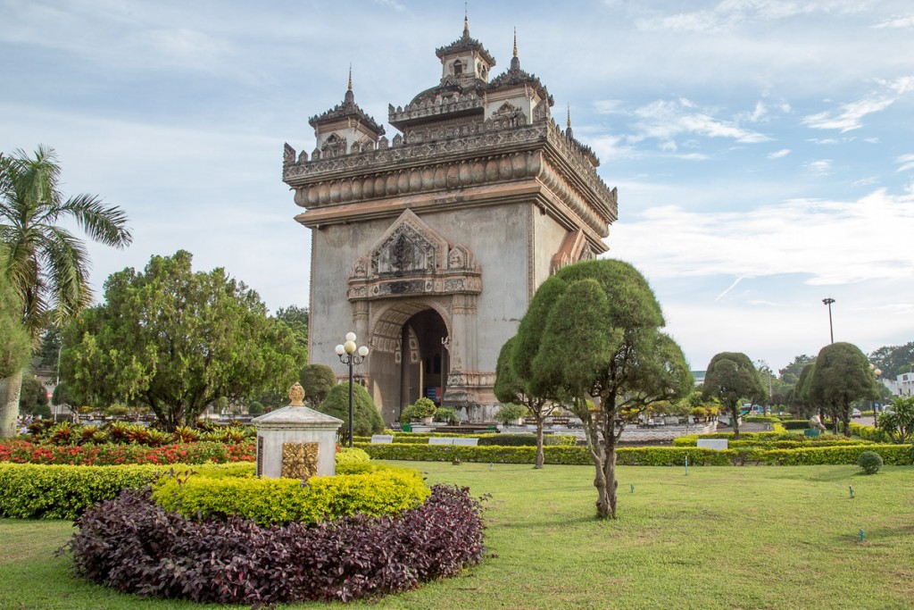 Patuxai Arch or the Arc de Triomphe of Vientiane
