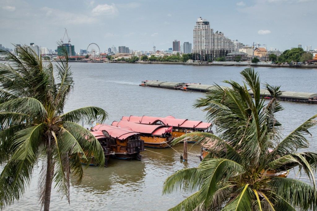 View from My Room at the Anantara Bangkok Riverside Hotel