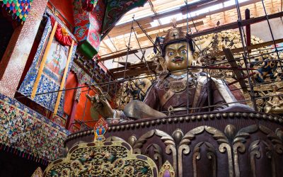 Photo: Guru Rimpoche in Tibetan Style Temple near Lijiang, China