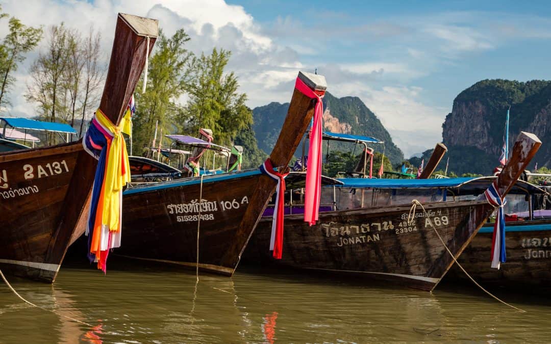 Photo: Long Tail Boats on the Beaches of Thailand