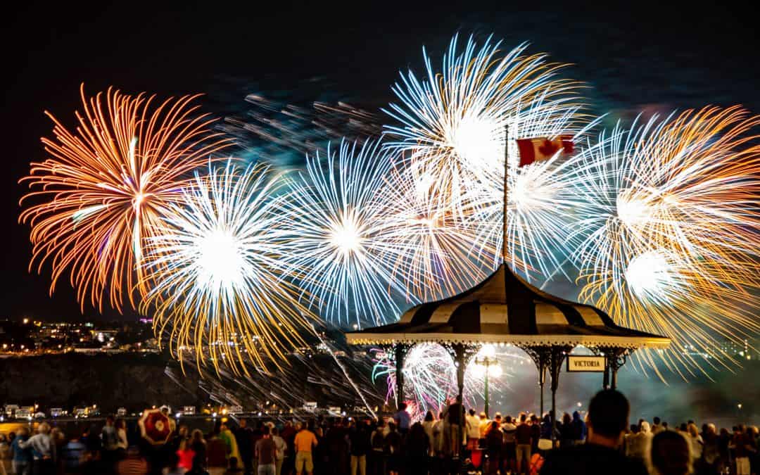 Photo: Fireworks in Old Town Quebec City