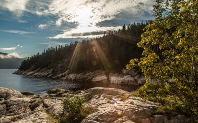 Photo: Sunrise near Tadoussac, Quebec, Canada