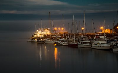 Photo: Nightfall in Tadoussac, Quebec, Canada