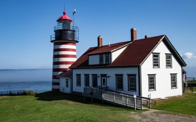 Photo: West Quoddy Head Light in Lubec, Maine