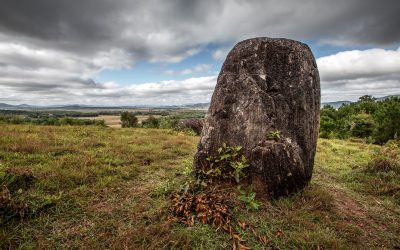 Plain of Jars, Laos on a Stormy Day