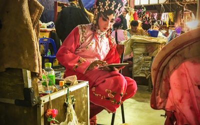 Photo: Backstage at the Chinese Opera in Laos