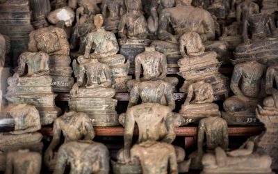 Photo: Broken Buddhas in Laos