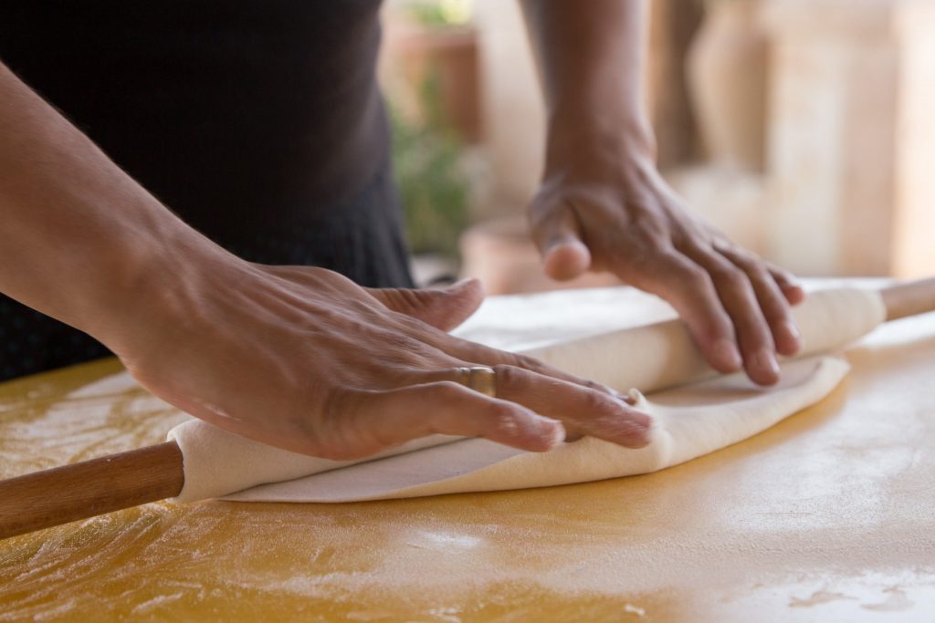 Rolling out Dough for Borek Peynirli