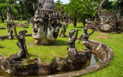 Visit to Buddha Park in Vientiane, Laos with Photos