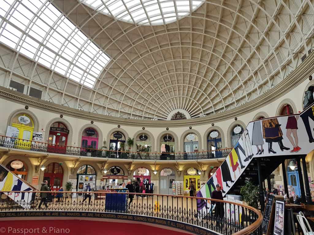 living in leeds photo inside corn exchange