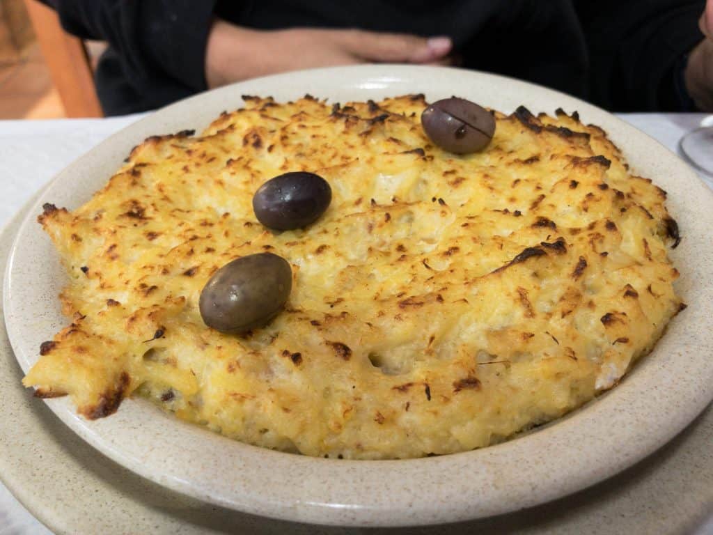 Bacalhau com Natas is a very popular   food in Portugal