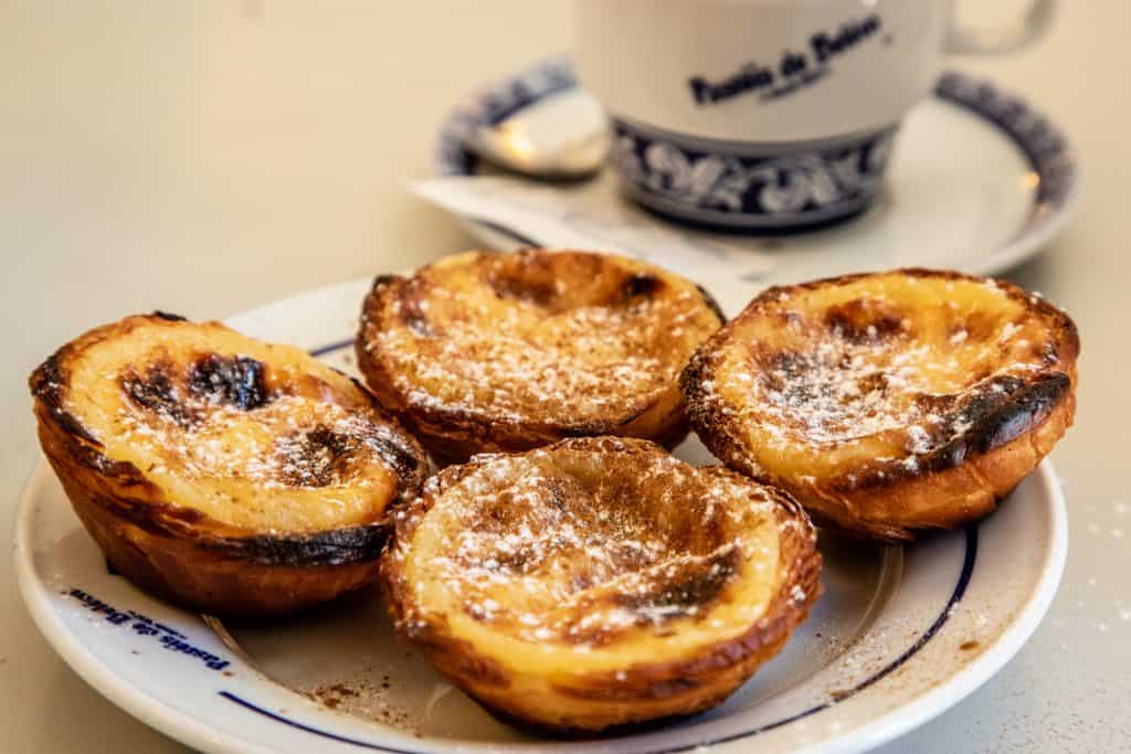 Picture of Pastel de nata and typical Portuguese dessert 