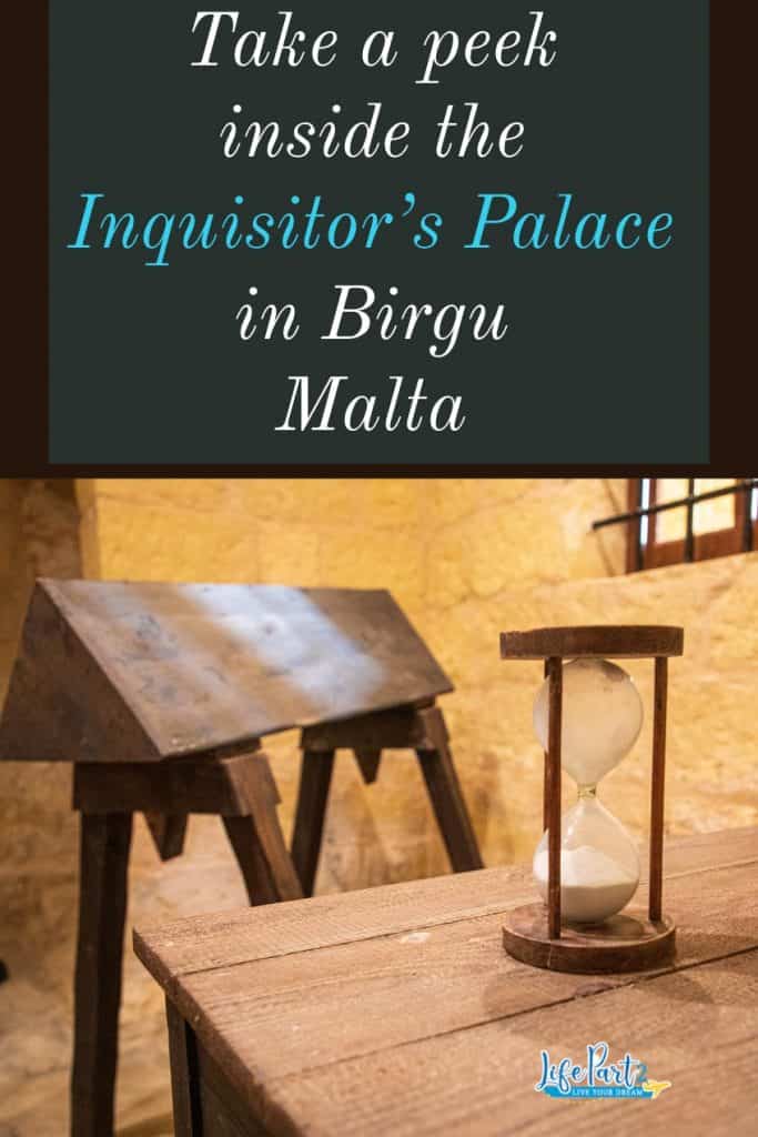 Pinterest Image for Inquisitor's Palace in Birgu Vittoriosa Malta