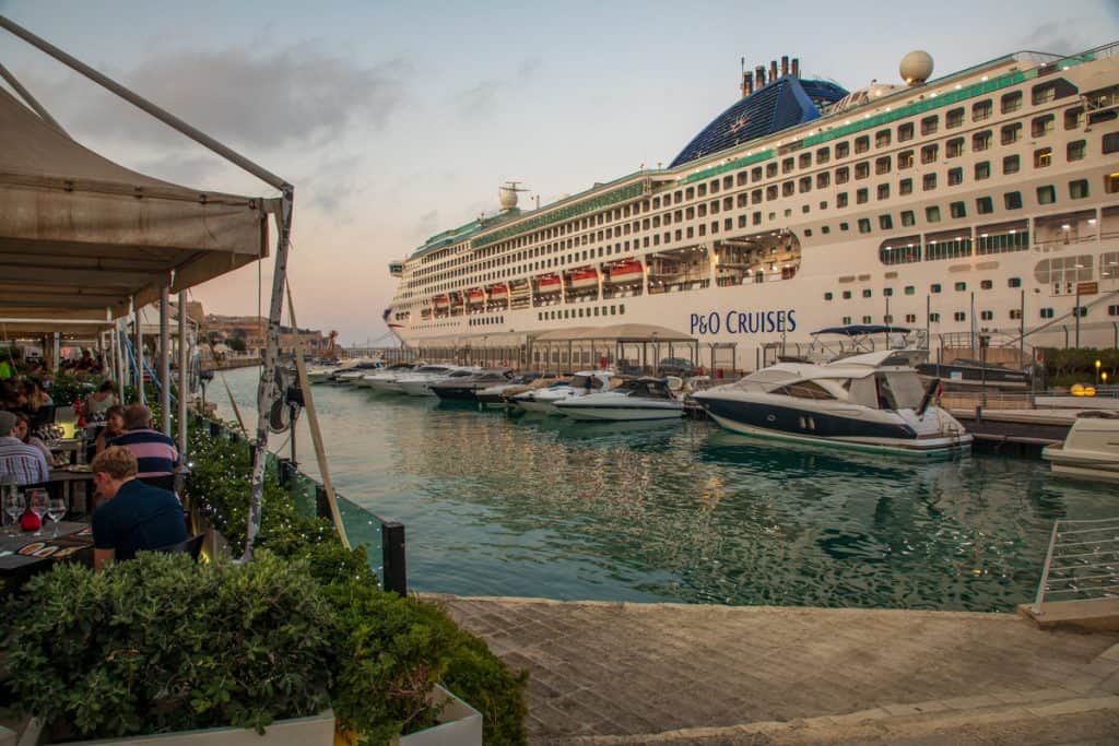 Cruise Ship at the Valletta Waterfront