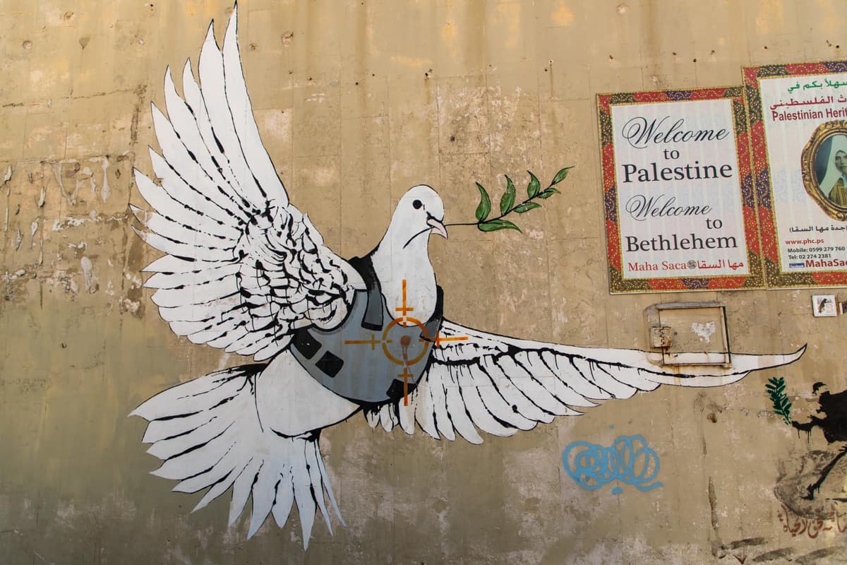 Banksy on the Separation Wall in Israel