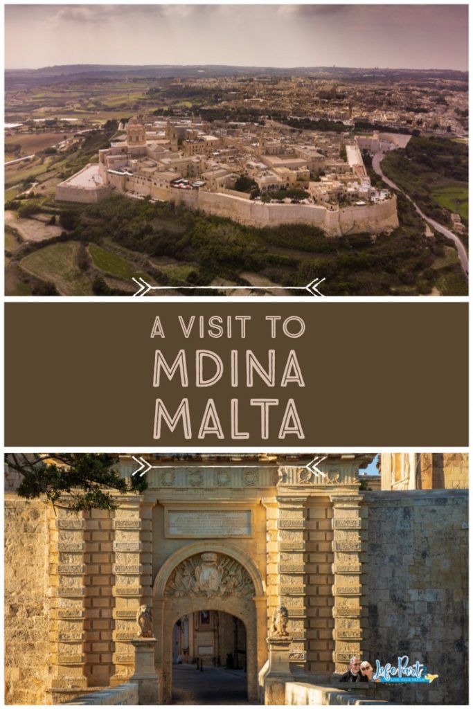 Mdina, Malta Pinterest Image