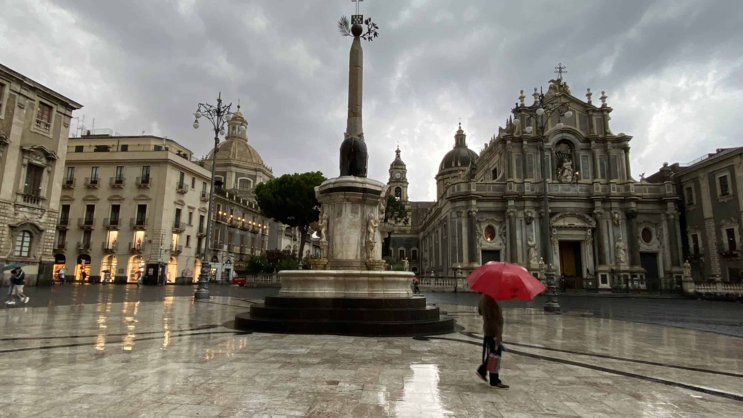 Leaving Catania, Sicily On A Rainy Day