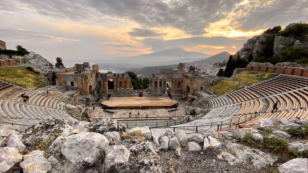 Ancient Greek Theatre Of Taormina Sicily