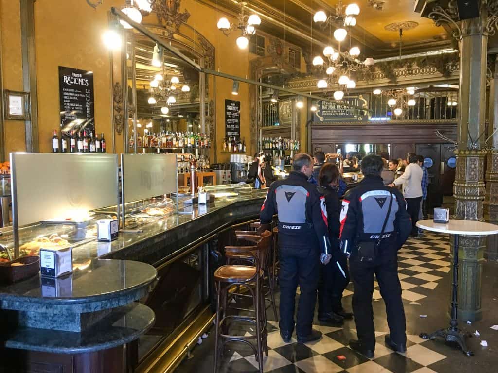 Cafe Iruna in Pamplona, Spain