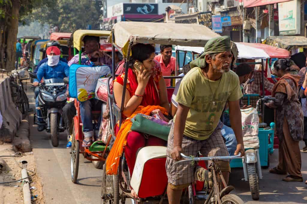 Traffic in Delhi