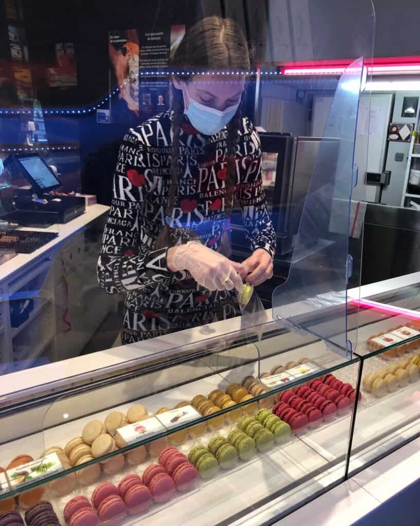 A macaron shop on my Food tour in Paris