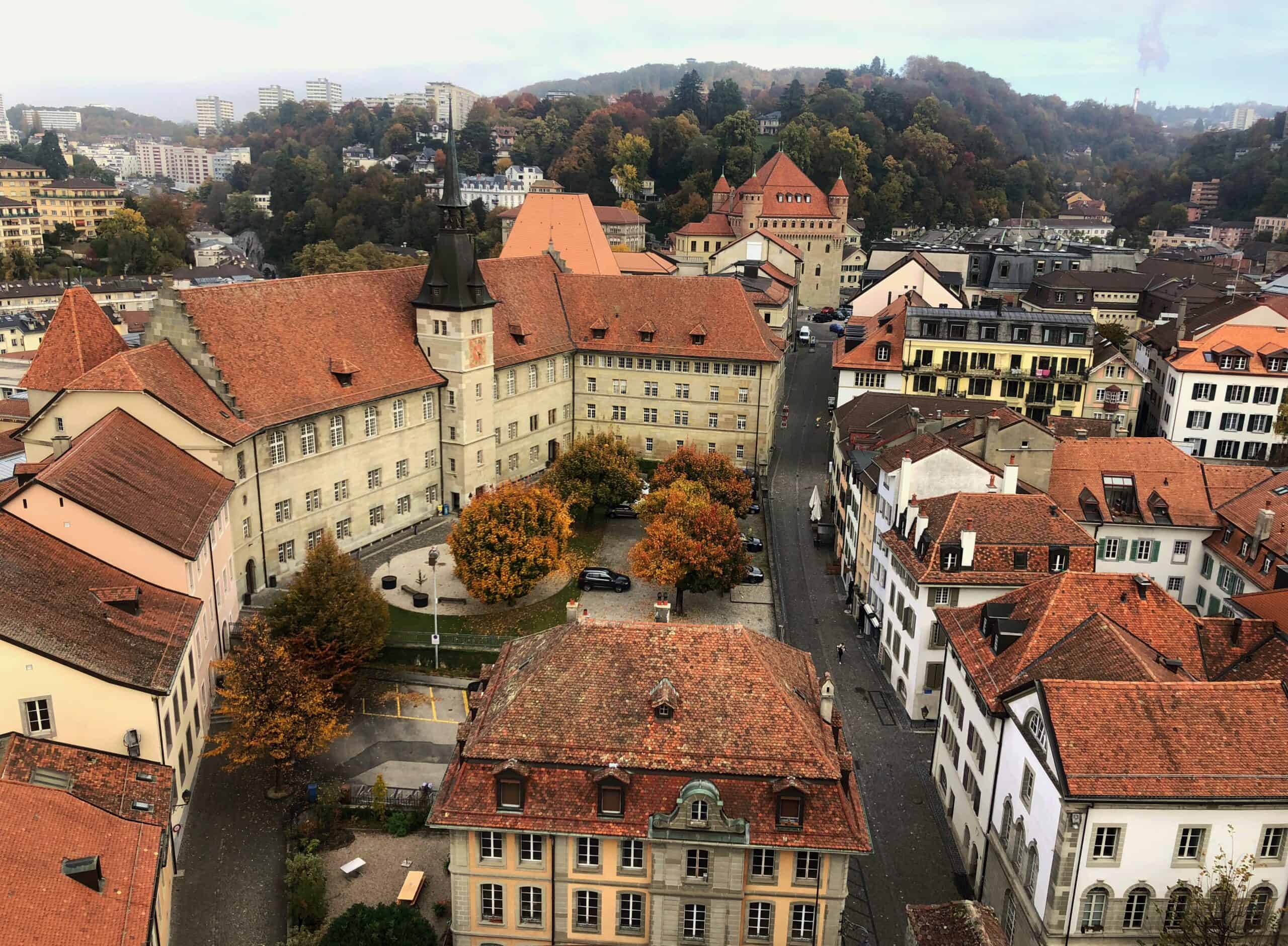 View of the old Town from Lausanne's Bell Tower 

One of the best things to do in Lausanne
