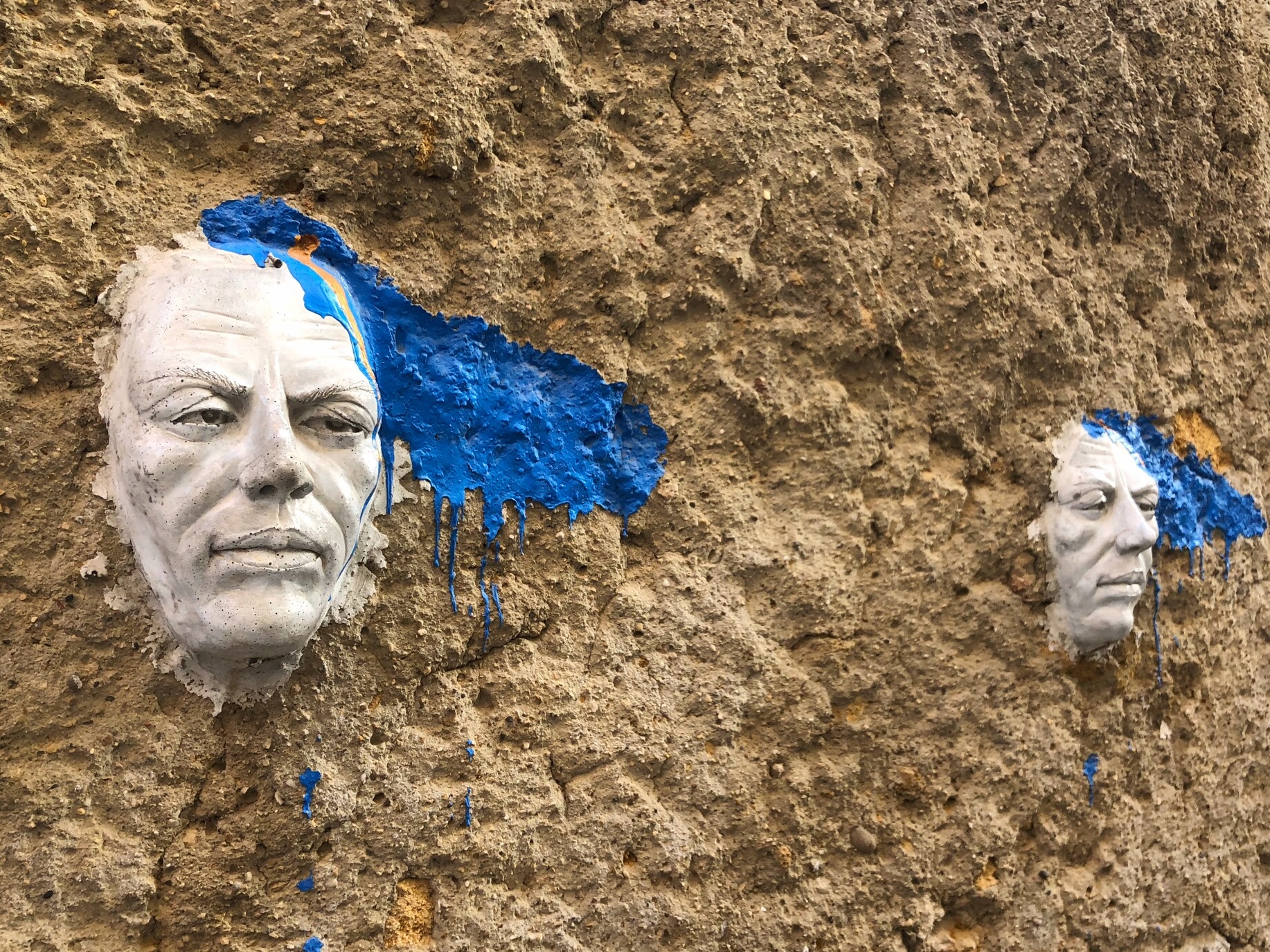 Example of weird street art found in Agrigento Sicily