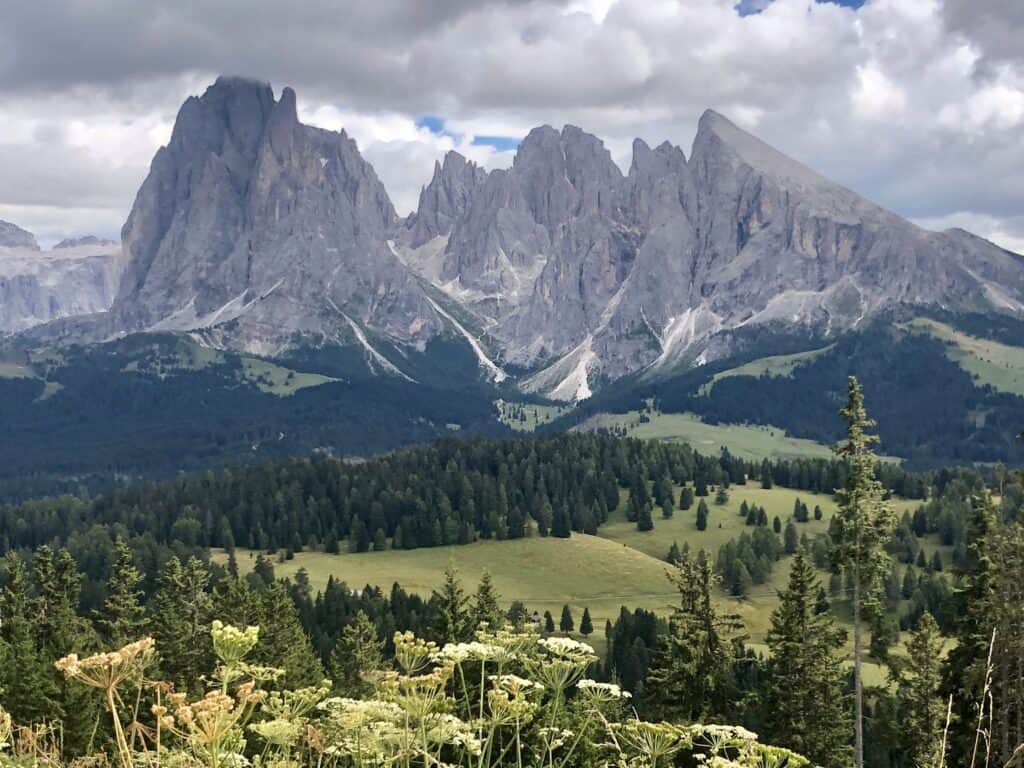 Mountain views from Alpe di Siusi
