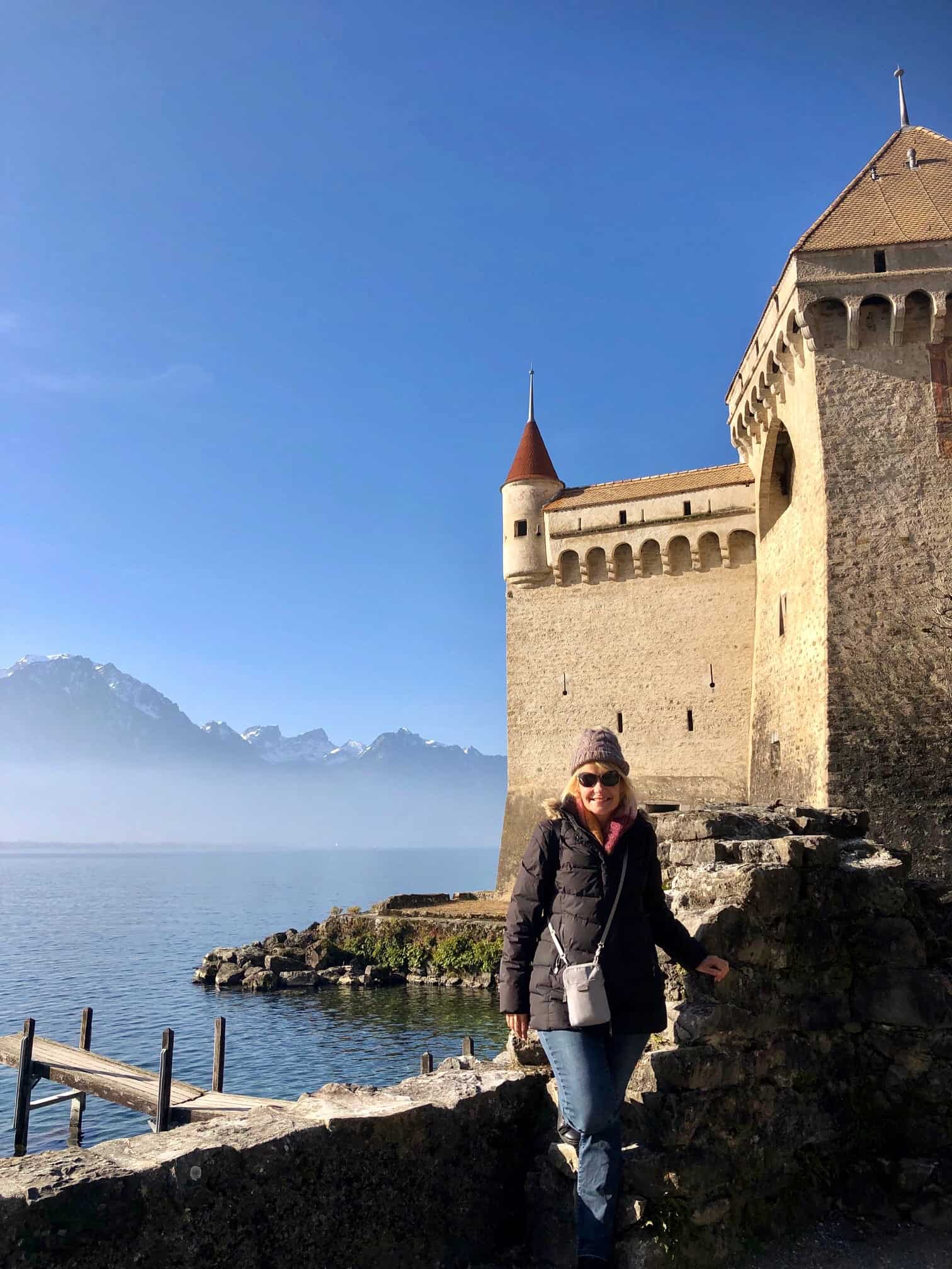 Me in front of Chillon Castle 