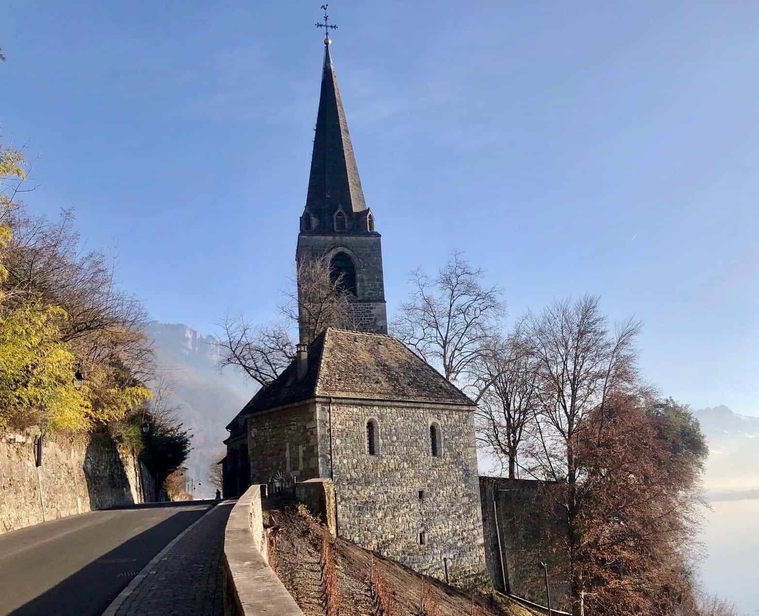 St Vincent's church just outside Montreux
