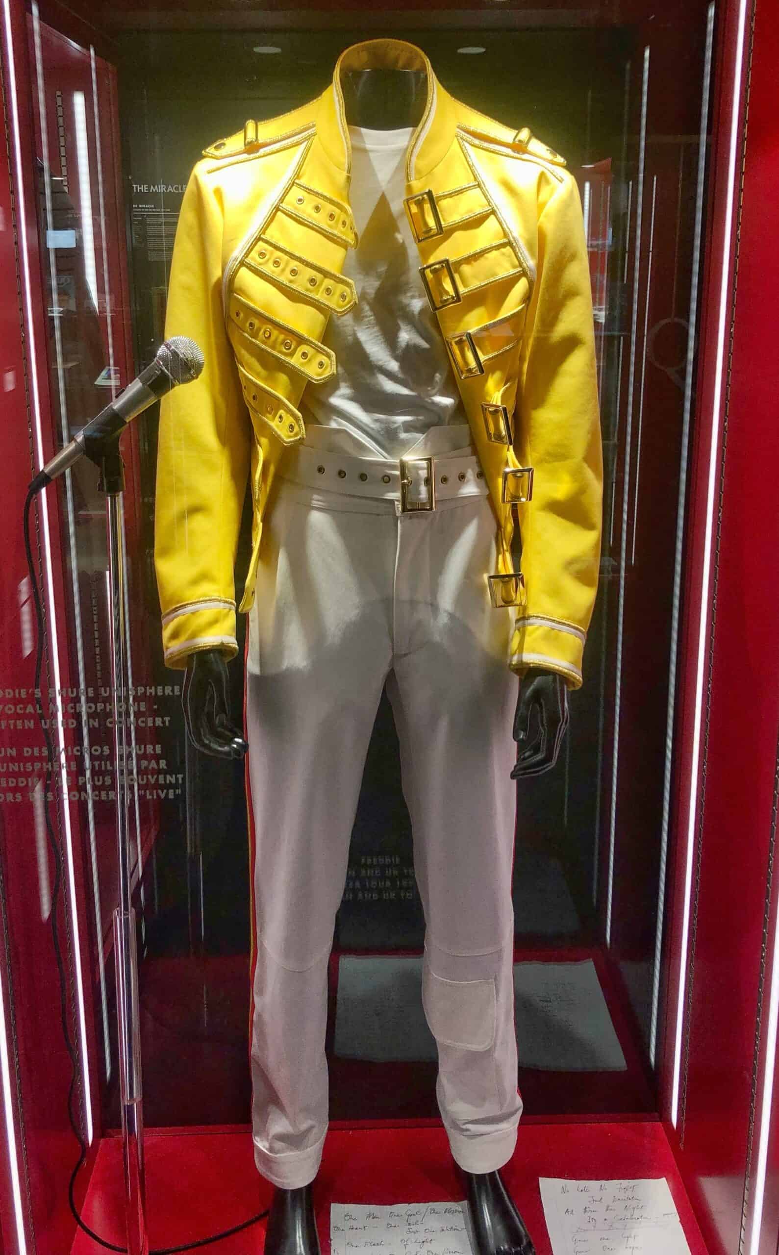 Freddie Mercury's iconic yellow jacket
