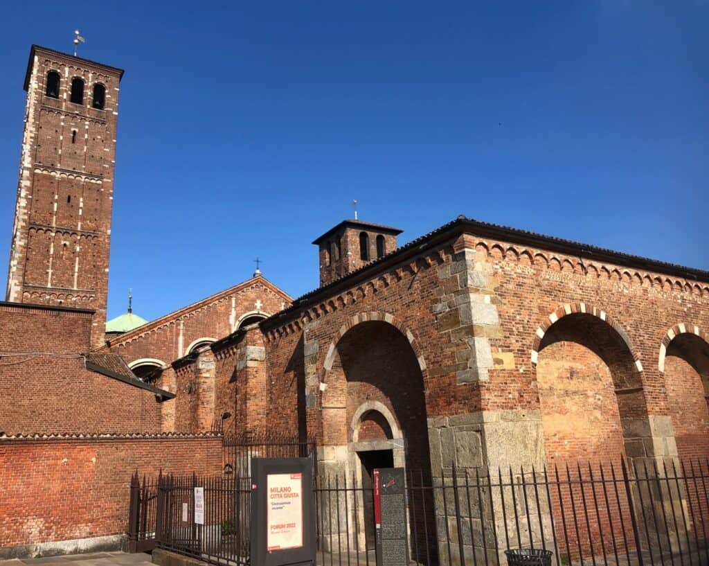 Basilica di Sant’Ambrogio is one of the oldest churches in Milan