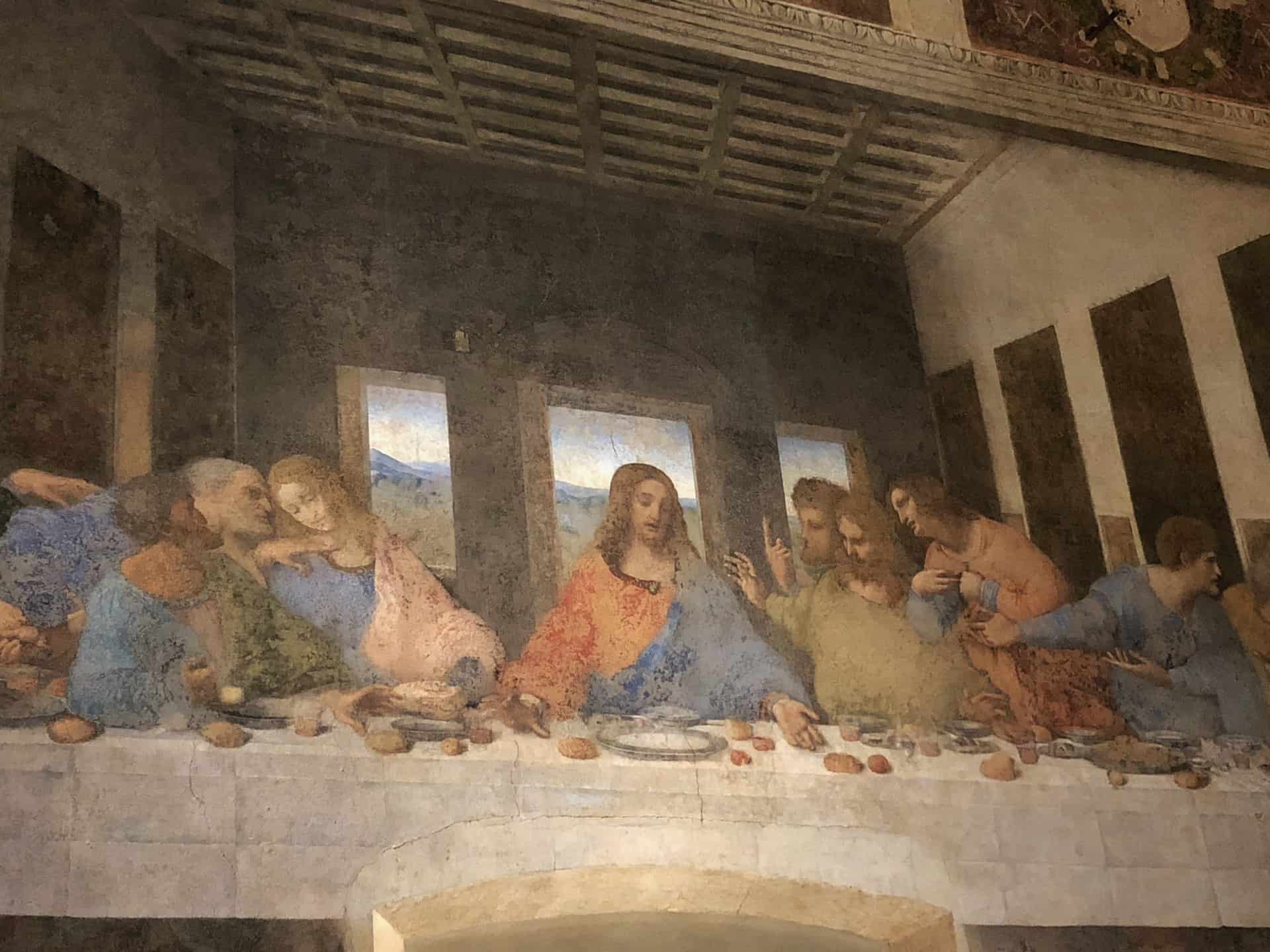 Painting of the Last Supper by Leonardo da Vinci 