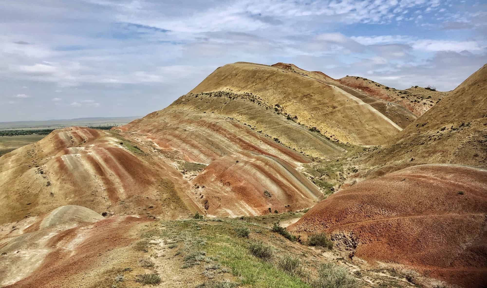 Rainbow Mountains as seen on a day trip from Tbilisi