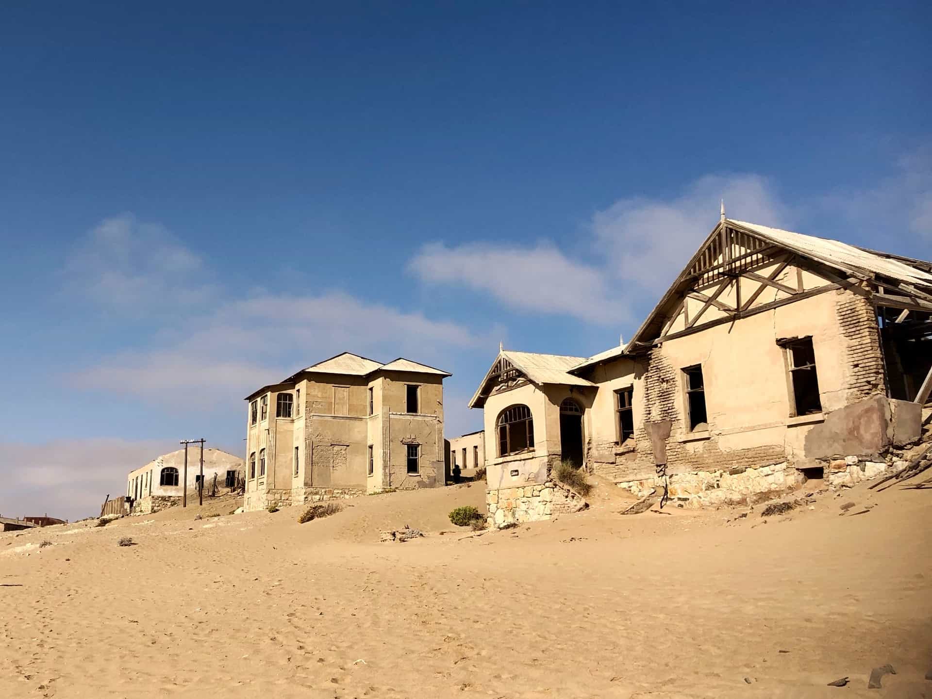 Dilapidated houses in the abandoned mining town of Kolmanskop, slowly being reclaimed by the desert. A definite highlight of Namibia 
