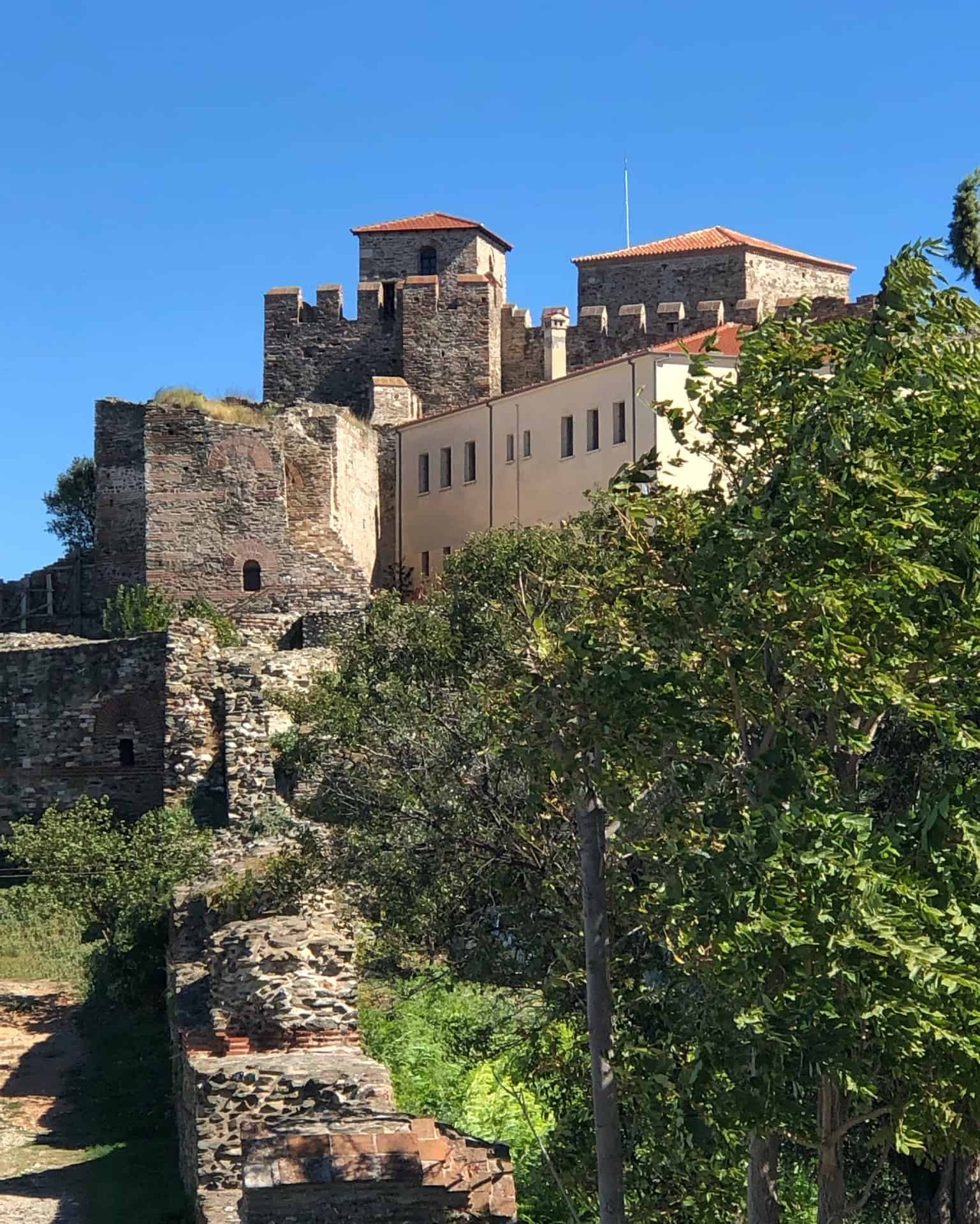 The Heptapyrgion, an old fortress in Thessaloniki Upper Town