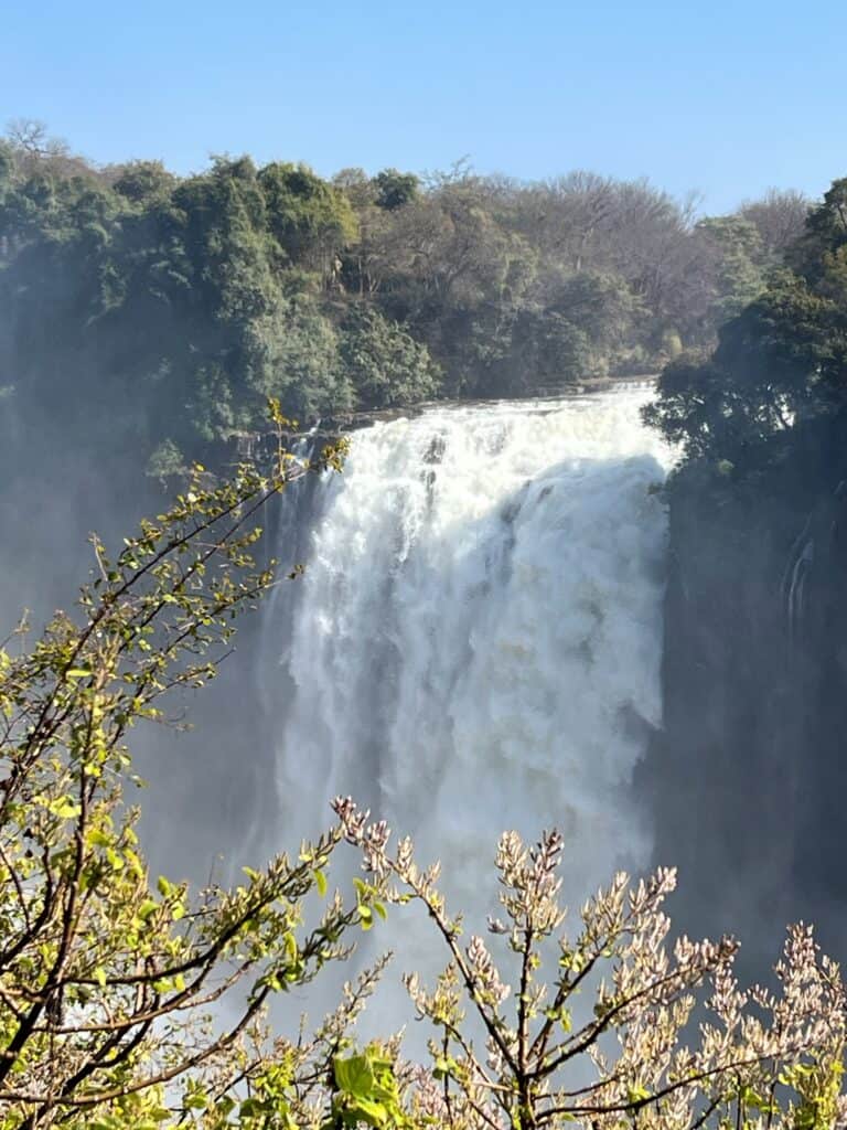 The Devil's cataract - the smallest waterfall seen at Victoria Falls National Park