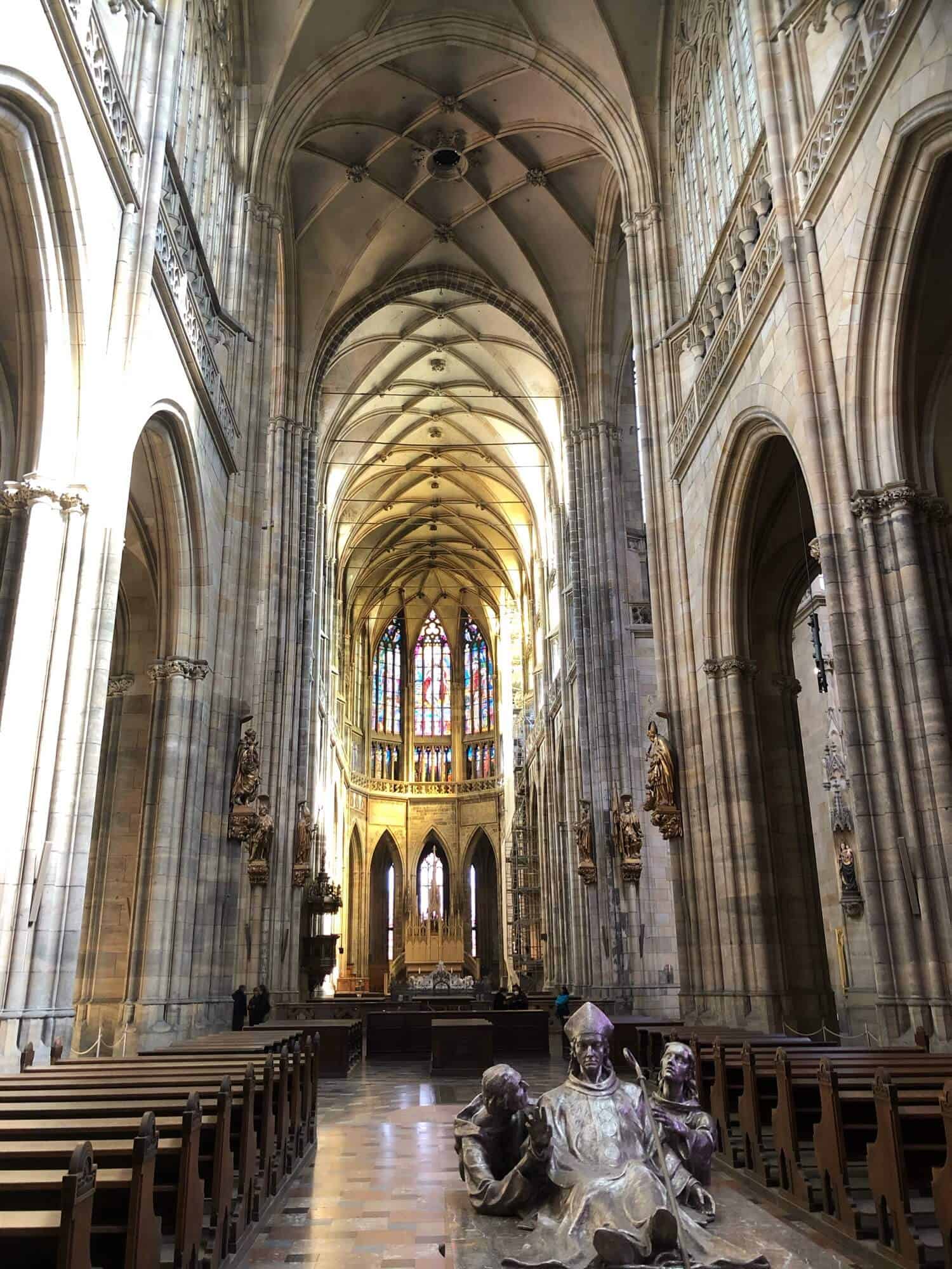 interior of St. Vitus Cathedral prague
