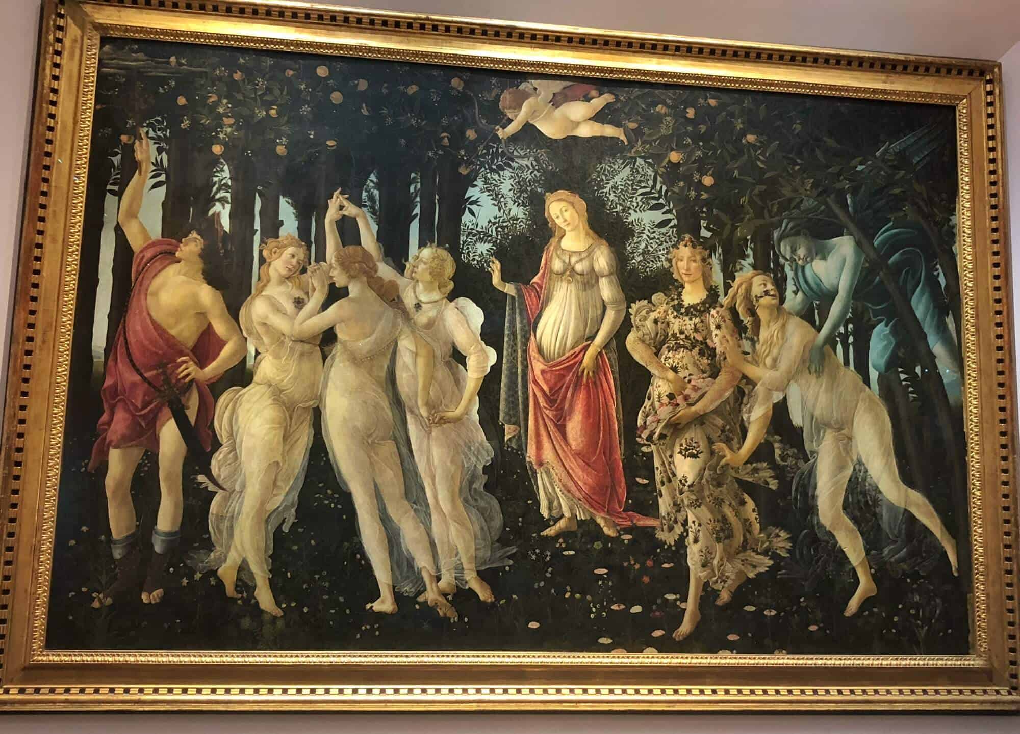 Spring by Botticelli at the Uffizi gallery 