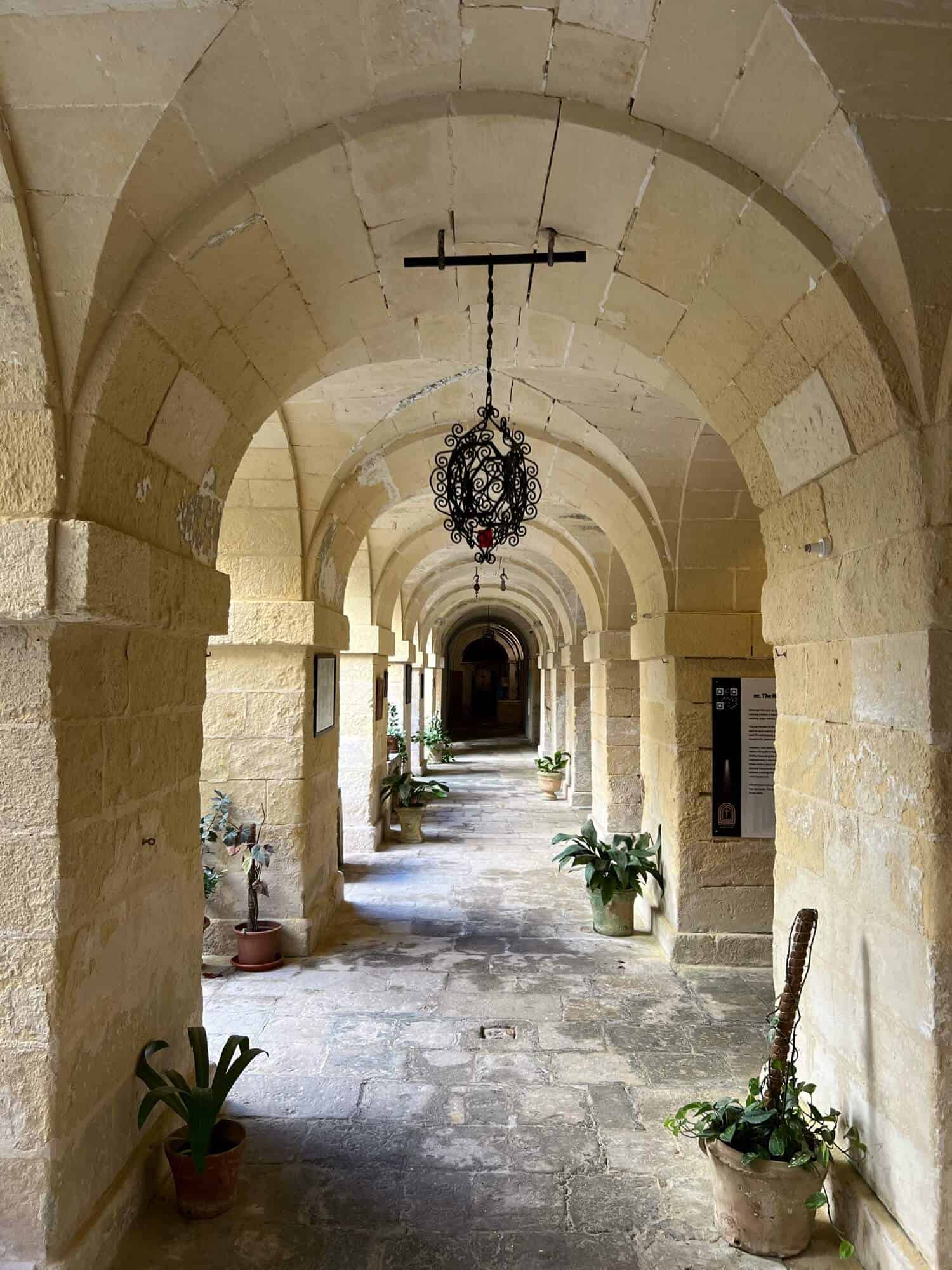 Limestone Corridor with archways - the entrance to the Mysterium Fidei 