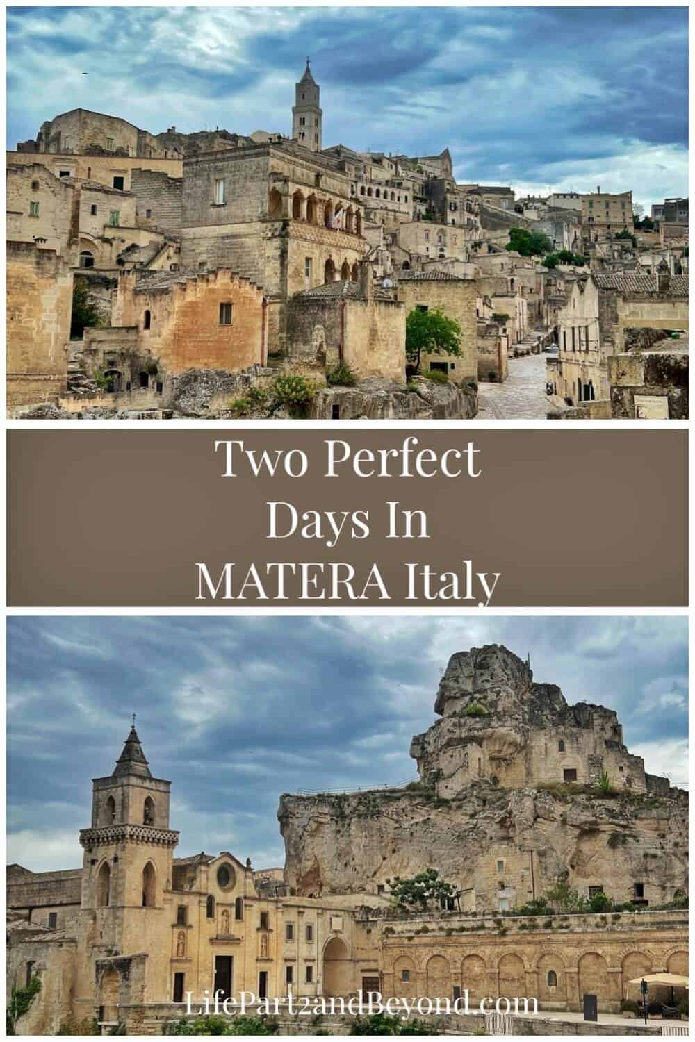 Pin post for two days in Matera 