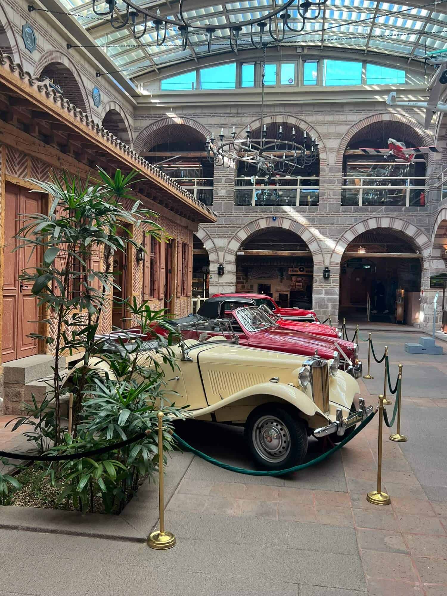 Vintage cars on display at the Rahmi M. Koc Museum in Ankara 