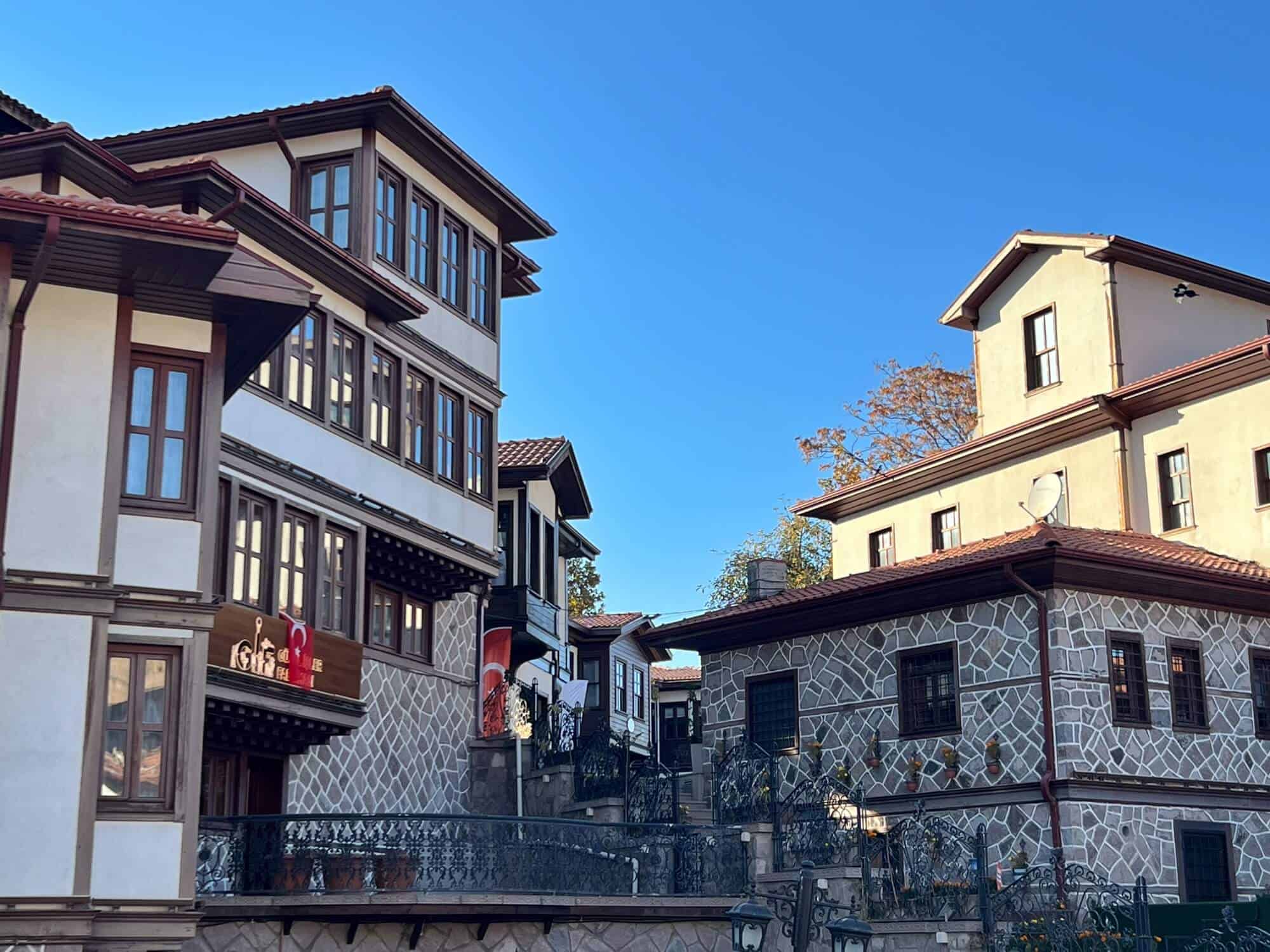 Overly renovated houses in the Hamamönü Historic District