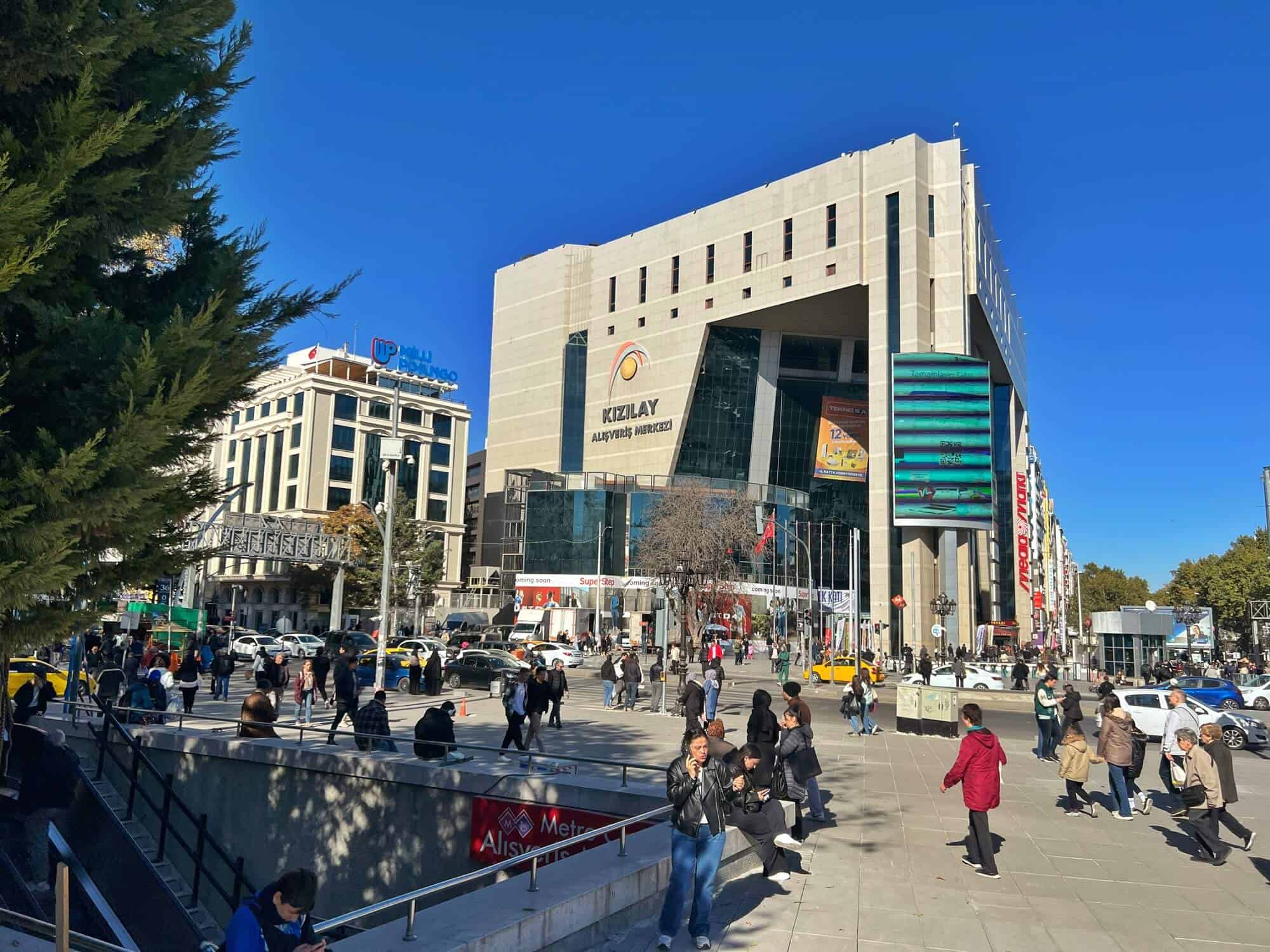 Shoppers in the heart of Ankara, Kızılay Square