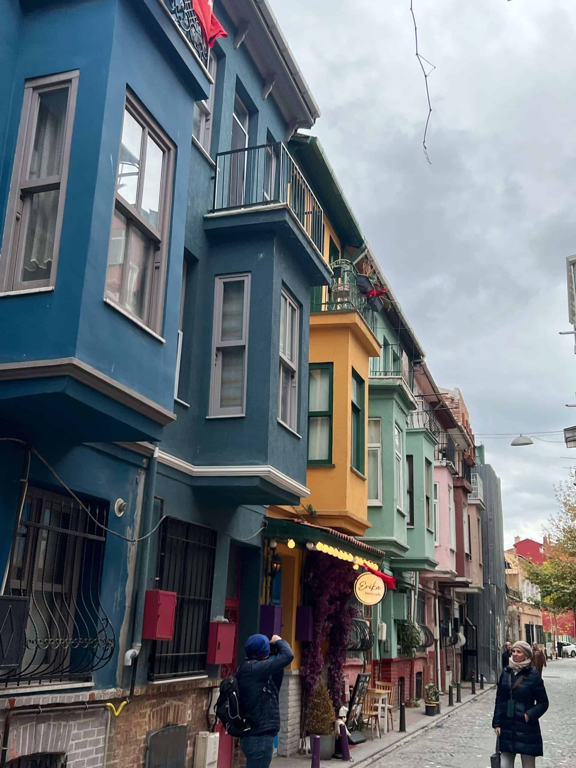 Colourful houses in Balat 