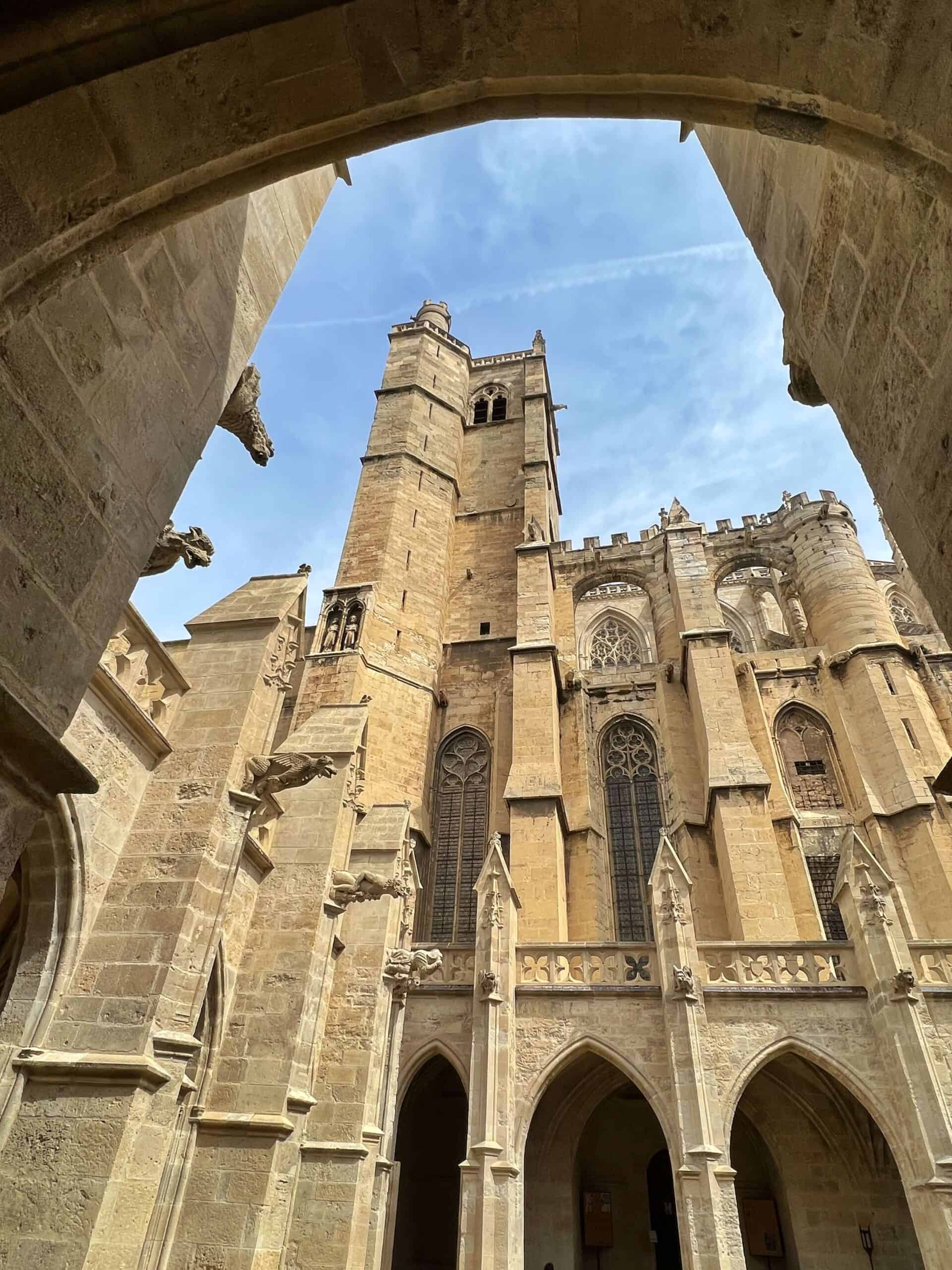 A view of Narbonne Cathedral from the cloisters