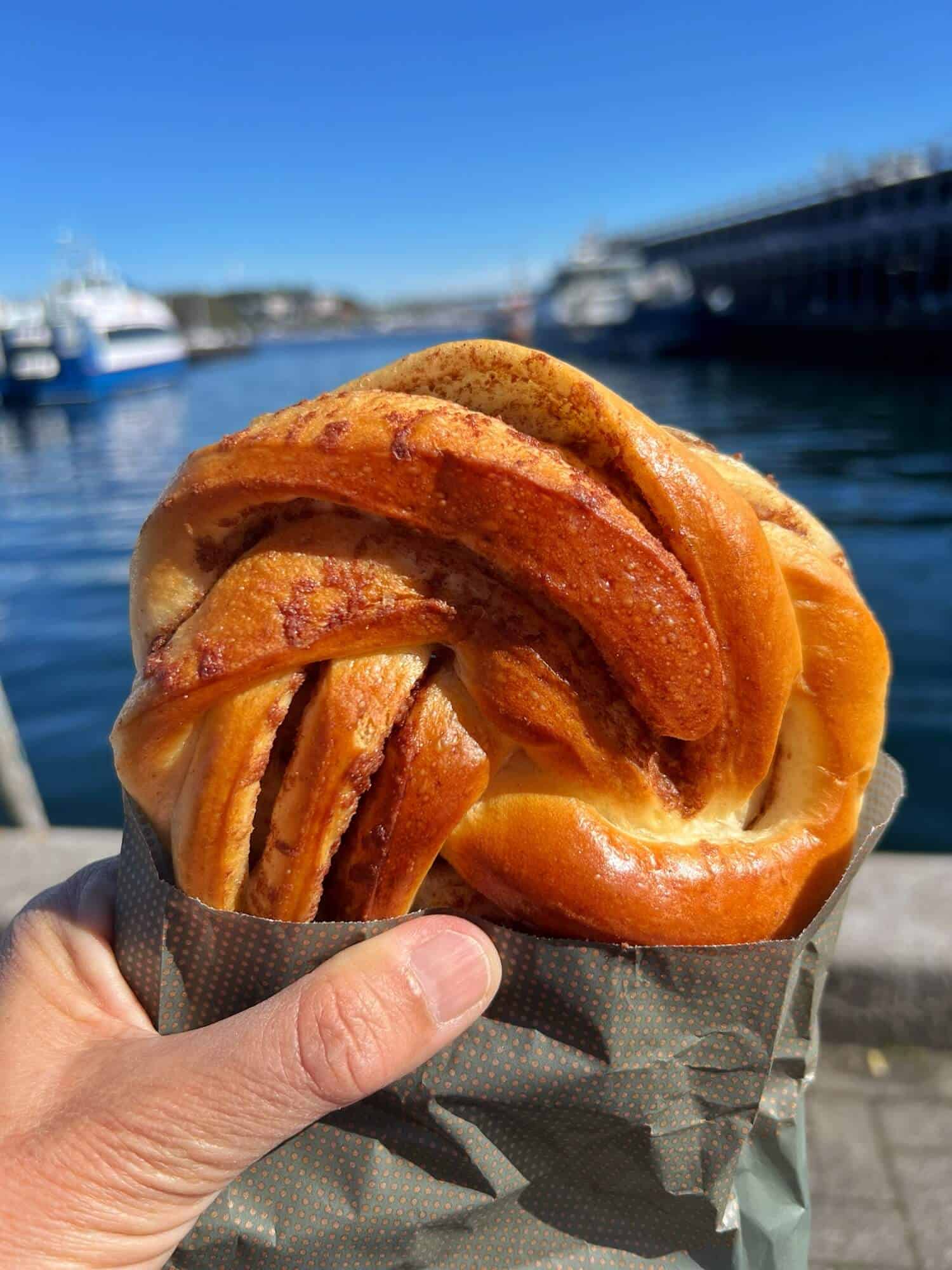 A Norwegian cinnamon bun - delicious!